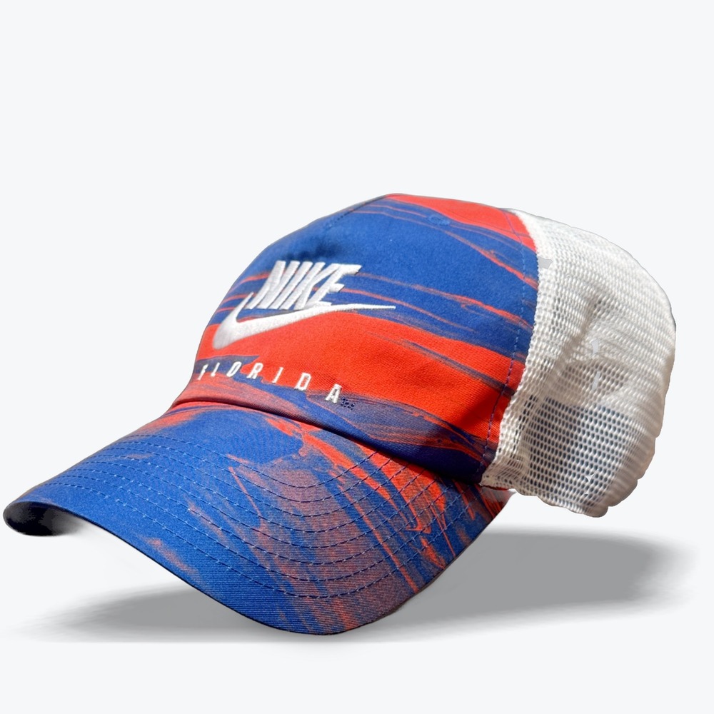 Nike Florida Gators Trucker Hat Heritage86 Strapback Blue Orange UF NCAA OSFM